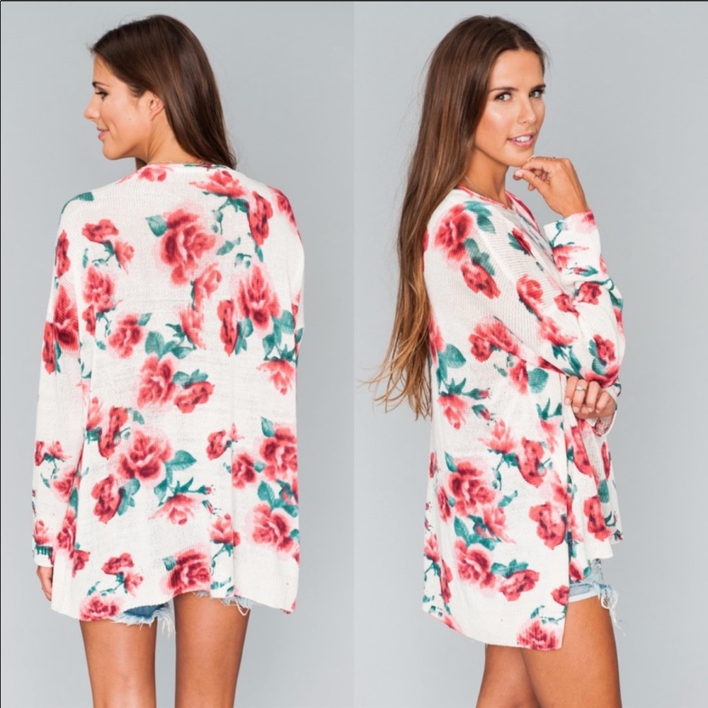 Show Me Your Mumu Bonfire Sweater Romuntic Rose - Picture 2 of 8